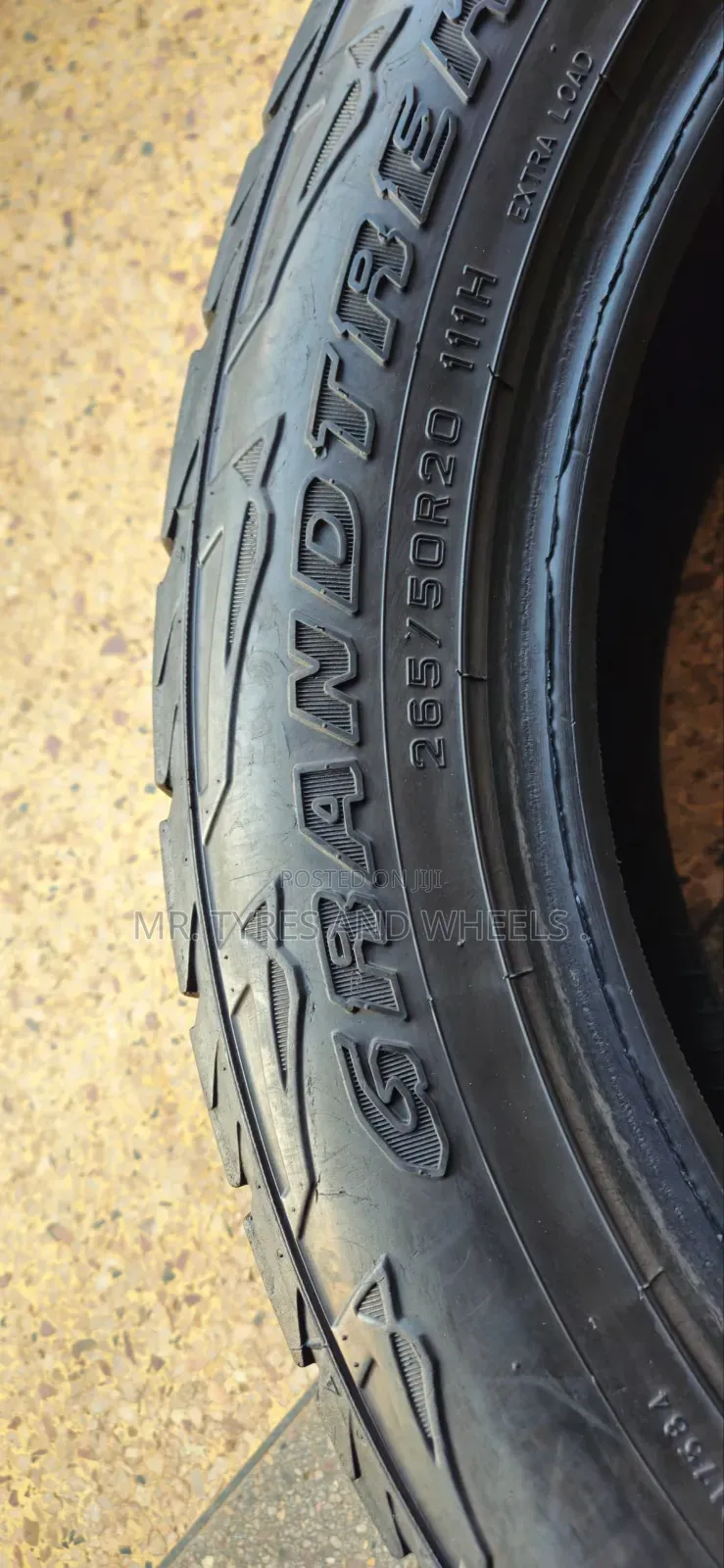 265 50 R20 Dunlop Grand Tires Only 1 Piece Available Now Just Order