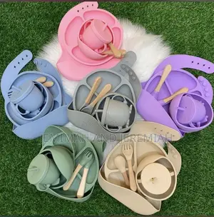Silicone Baby Feeding Sets.