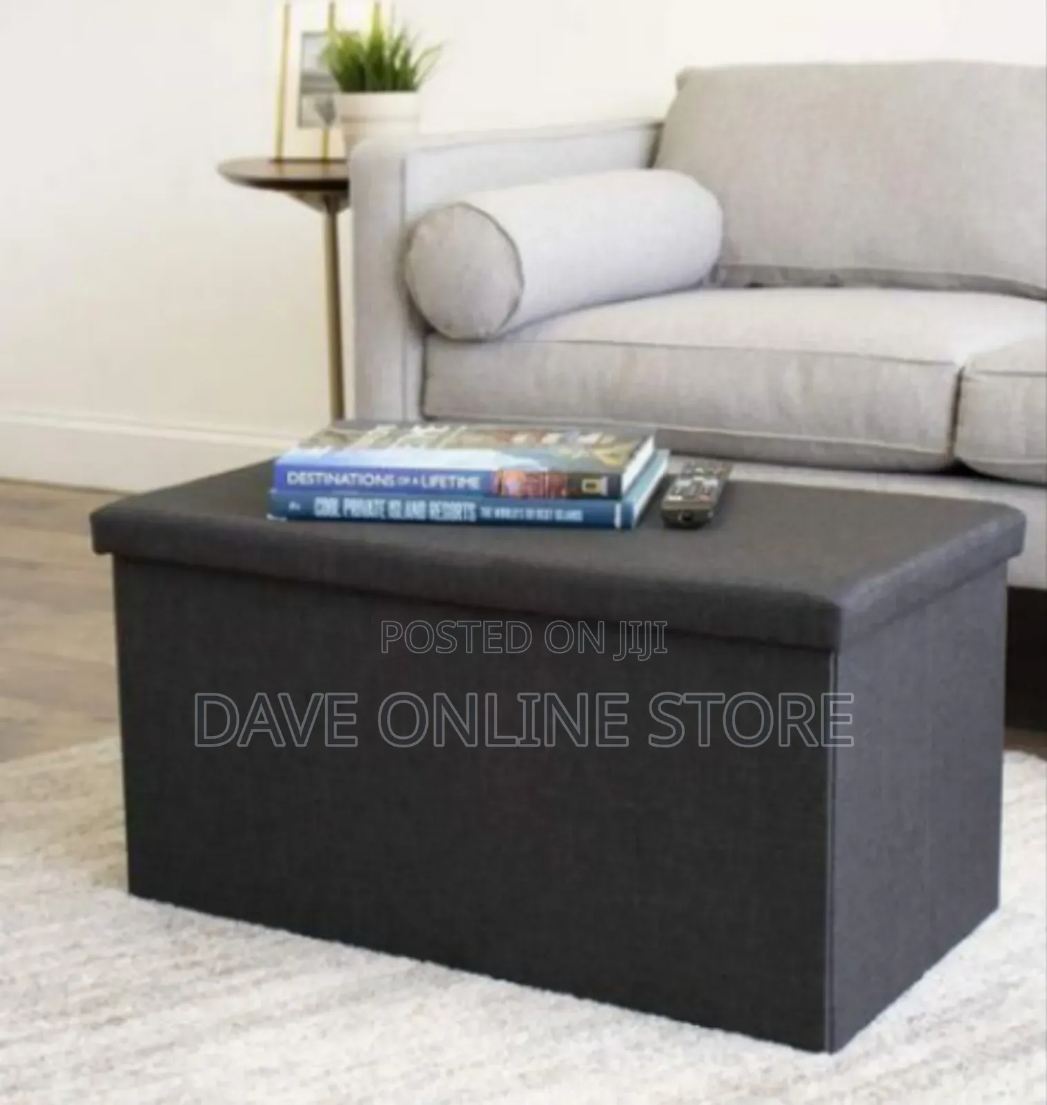 Versatile Folding Storage Ottoman / Bench (76 X 38 X 38 Cm)