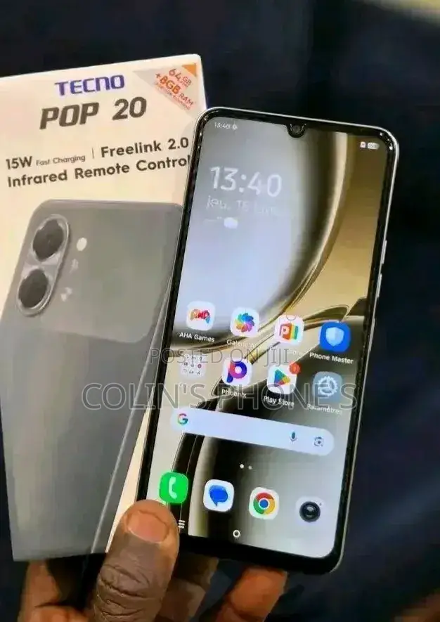 New Tecno Pop 20 64 GB Black