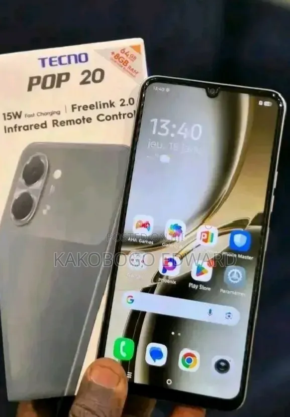 New Tecno Pop 20 64 GB Black