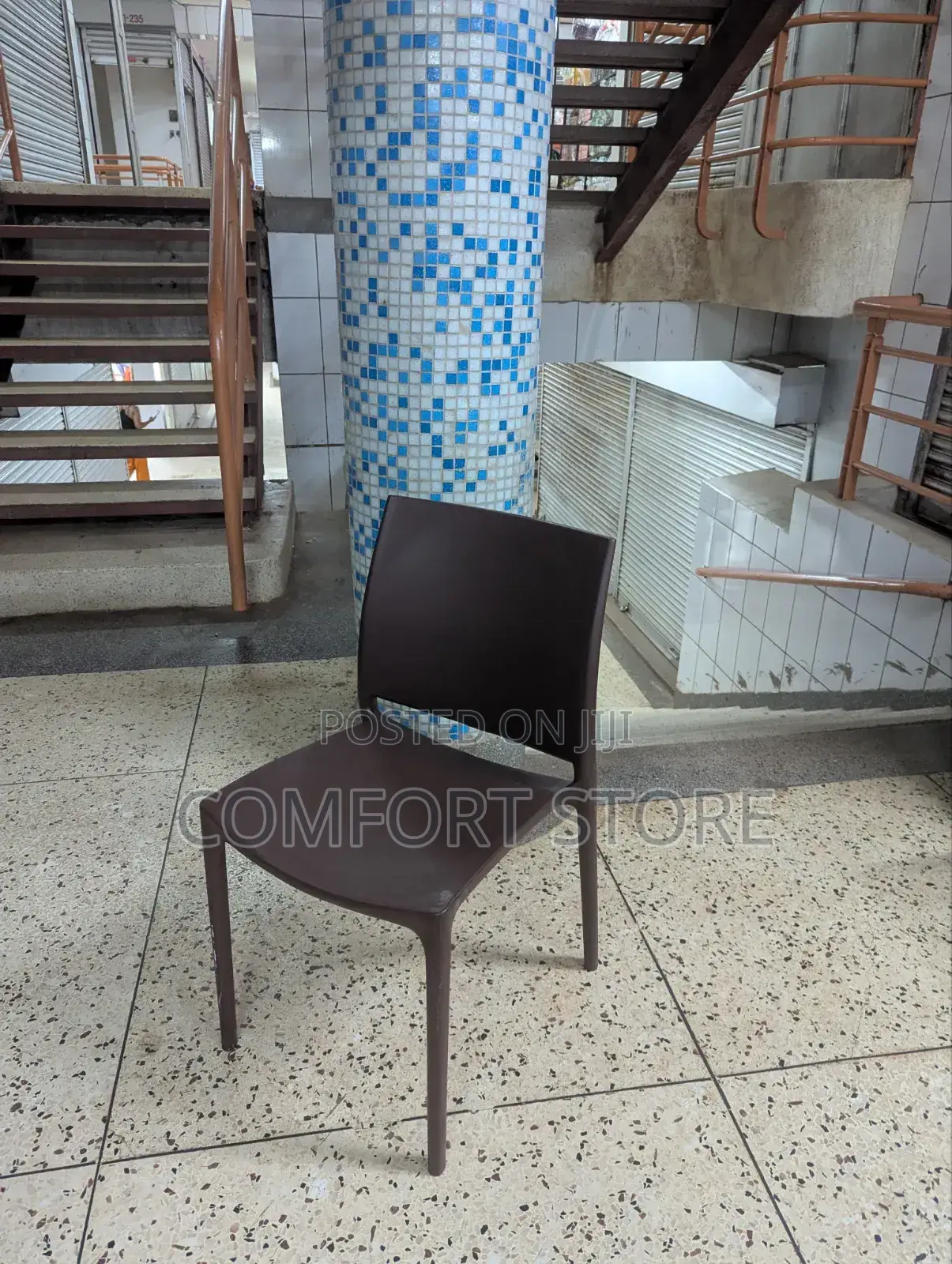 Coffee Brown Plastic Dinner Chairs