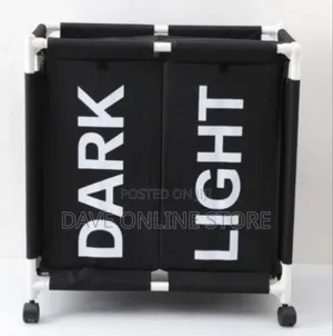 2-Section Rolling Laundry Sorter