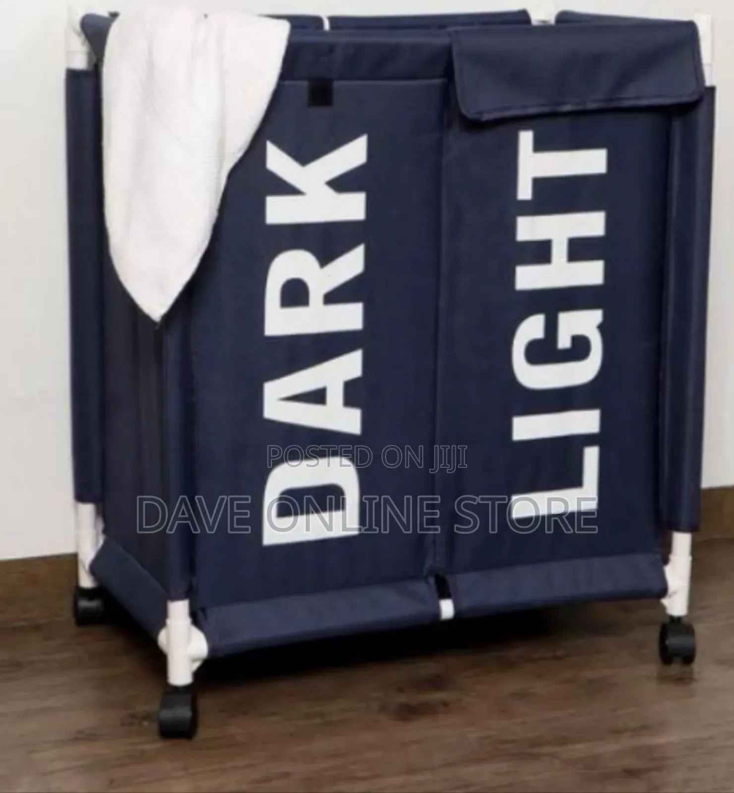 2-Section Rolling Laundry Sorter