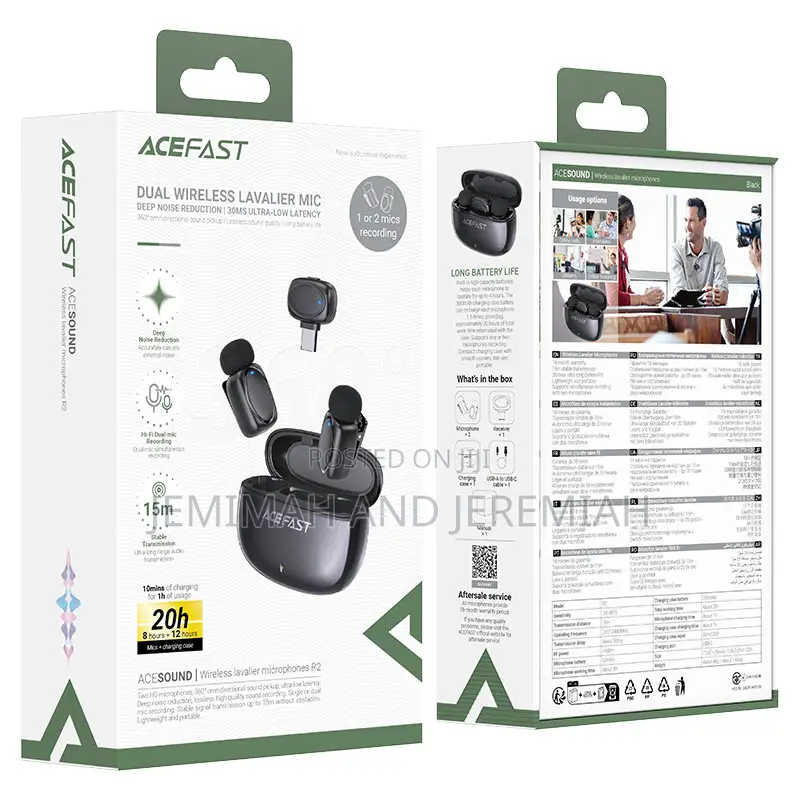 R2 Dual Wireless Lavalier Microphone.