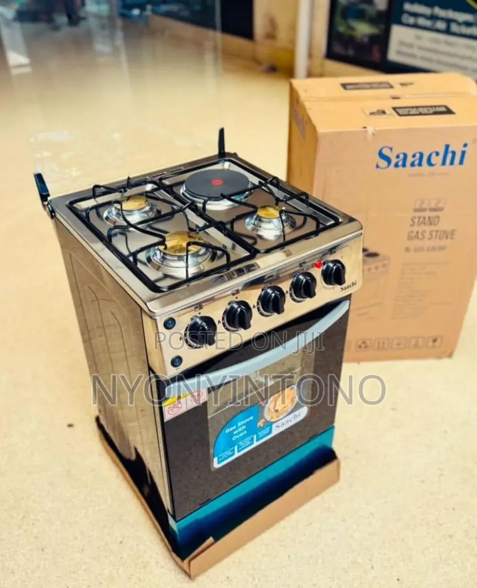 Saachi 3gas + 1electric Oven With Auto Ignition