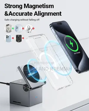 3-in-1 Desktop Wireless Charging Station.