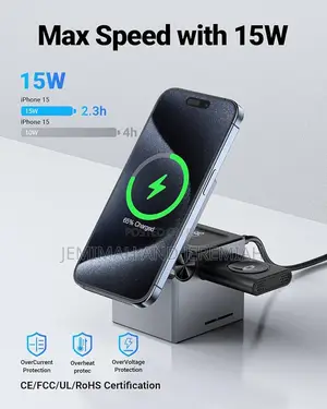 3-in-1 Desktop Wireless Charging Station.