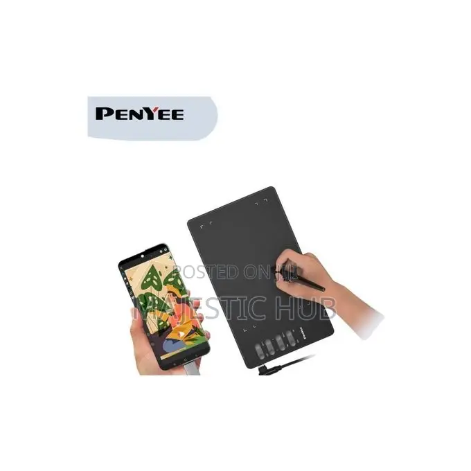 Penyee P5 Graphic Tablet - 122x195 Mm Pressure-Sensitive Drawing Pad