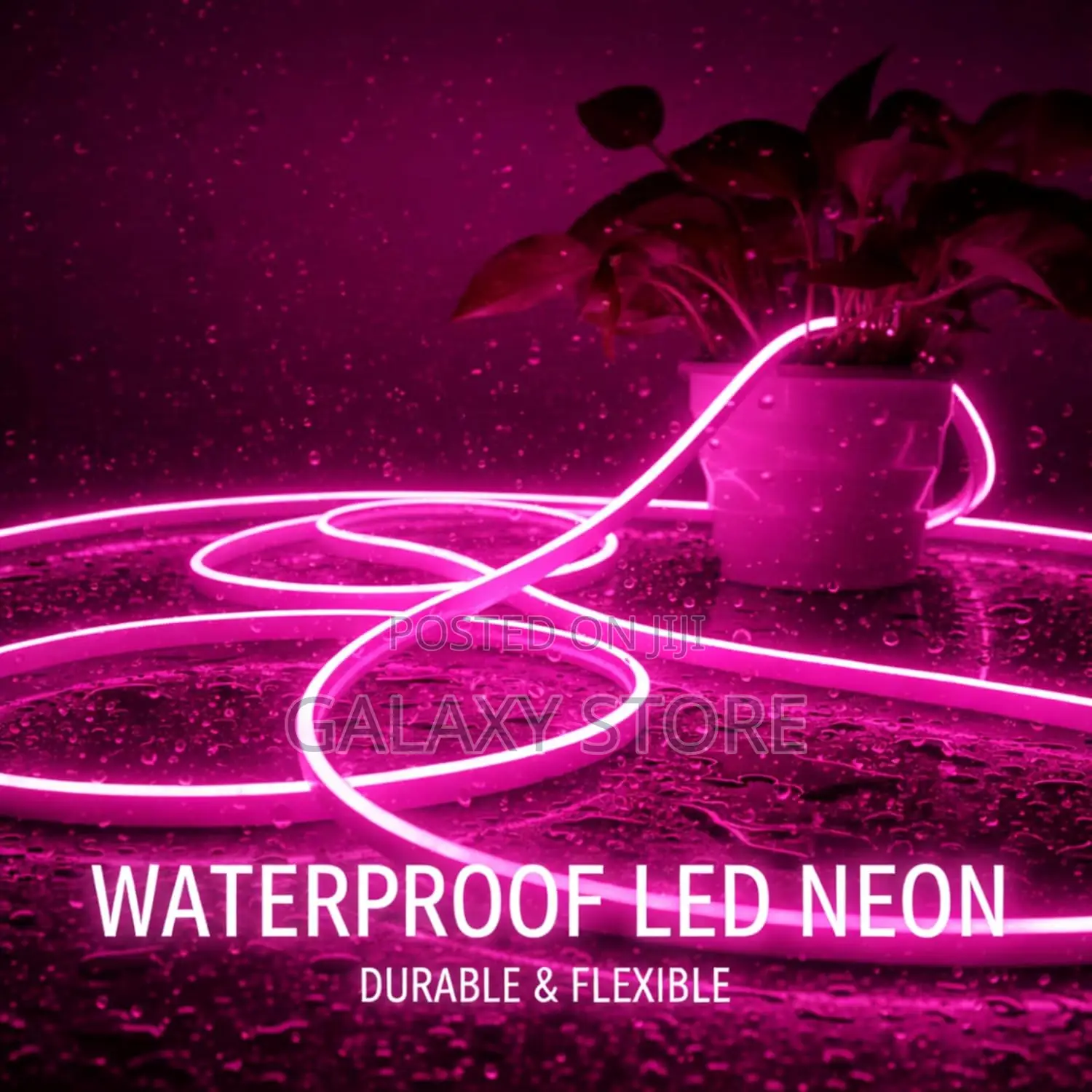 5m Pink Neon Led Rope Lights Ip65 Waterproof Flexible Silicon