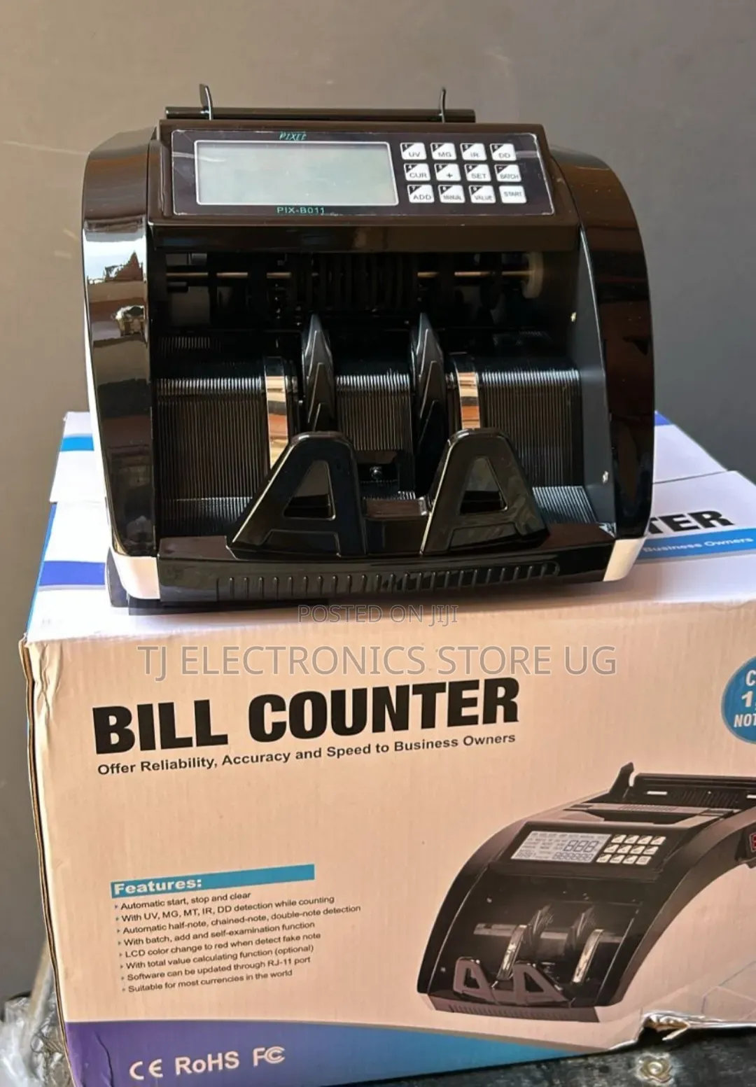 Pixel Bill Counter Machine With Fake Notes Detector