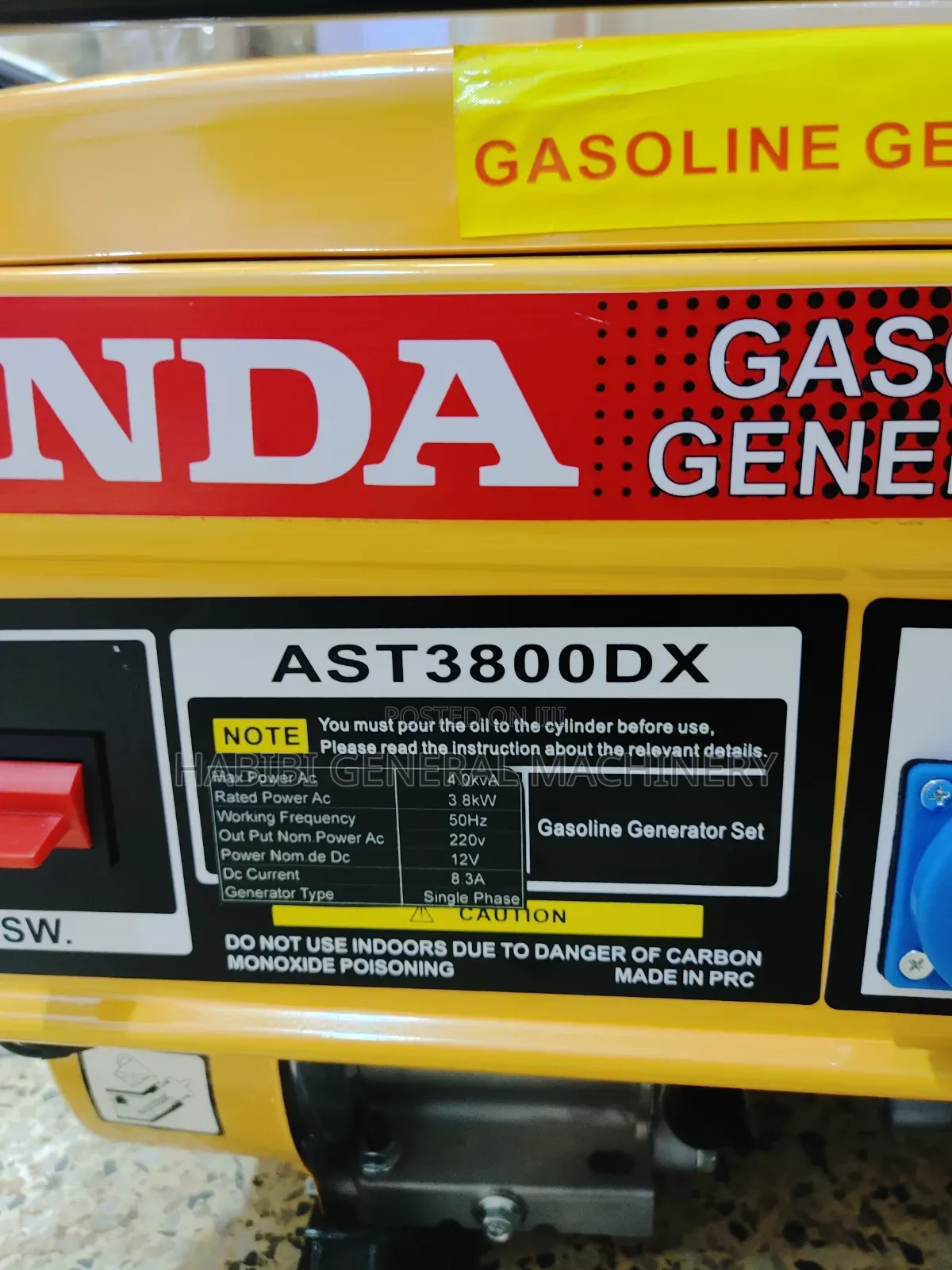 High Quality 4kva Gasoline/Petrol Honda Generator