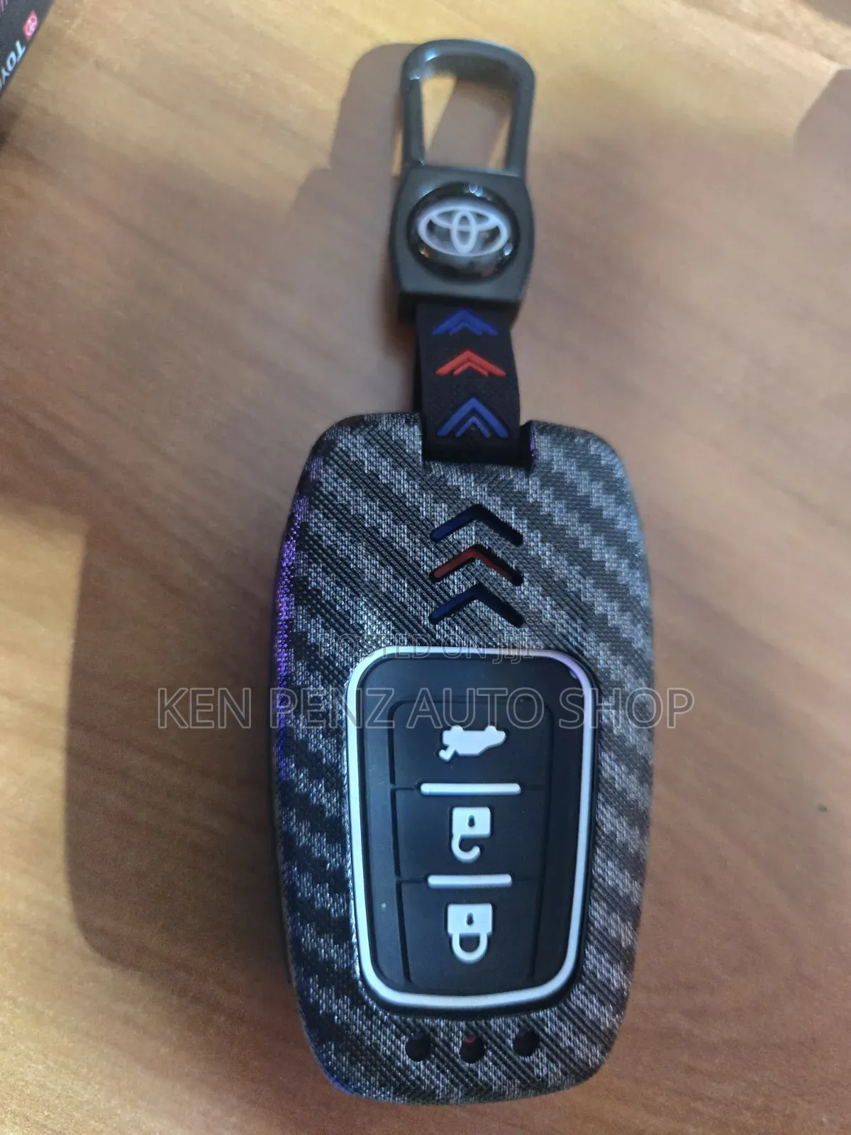 Carbon Fibre Style Protective Case for Toyota Smart Key Fob