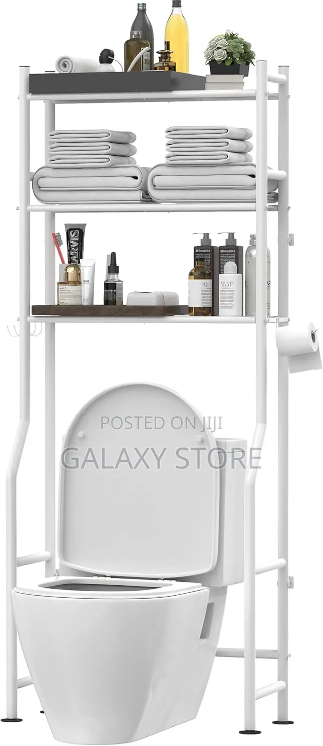 Over Toilet Storage Shelf 3 Tier Freestanding Over the Toilet Storage
