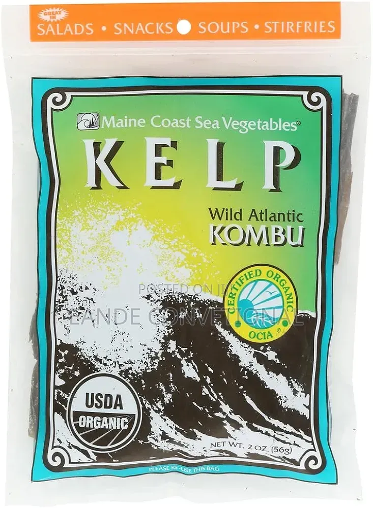 Kelp Wild Atlantic Kombu, Maine Coast Sea Vegetables