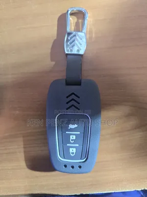 Grey Metal and Silicone Cover for 3 Button Toyota Smart Key