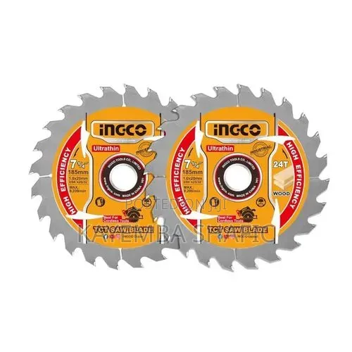2-pack 185mm Ultra-thin Tct Saw Blade Set 24t, 20mm