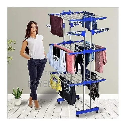 Durable Foldable Cloth Drying Stand/Rack For Outdoor/Indoor/3 Layer