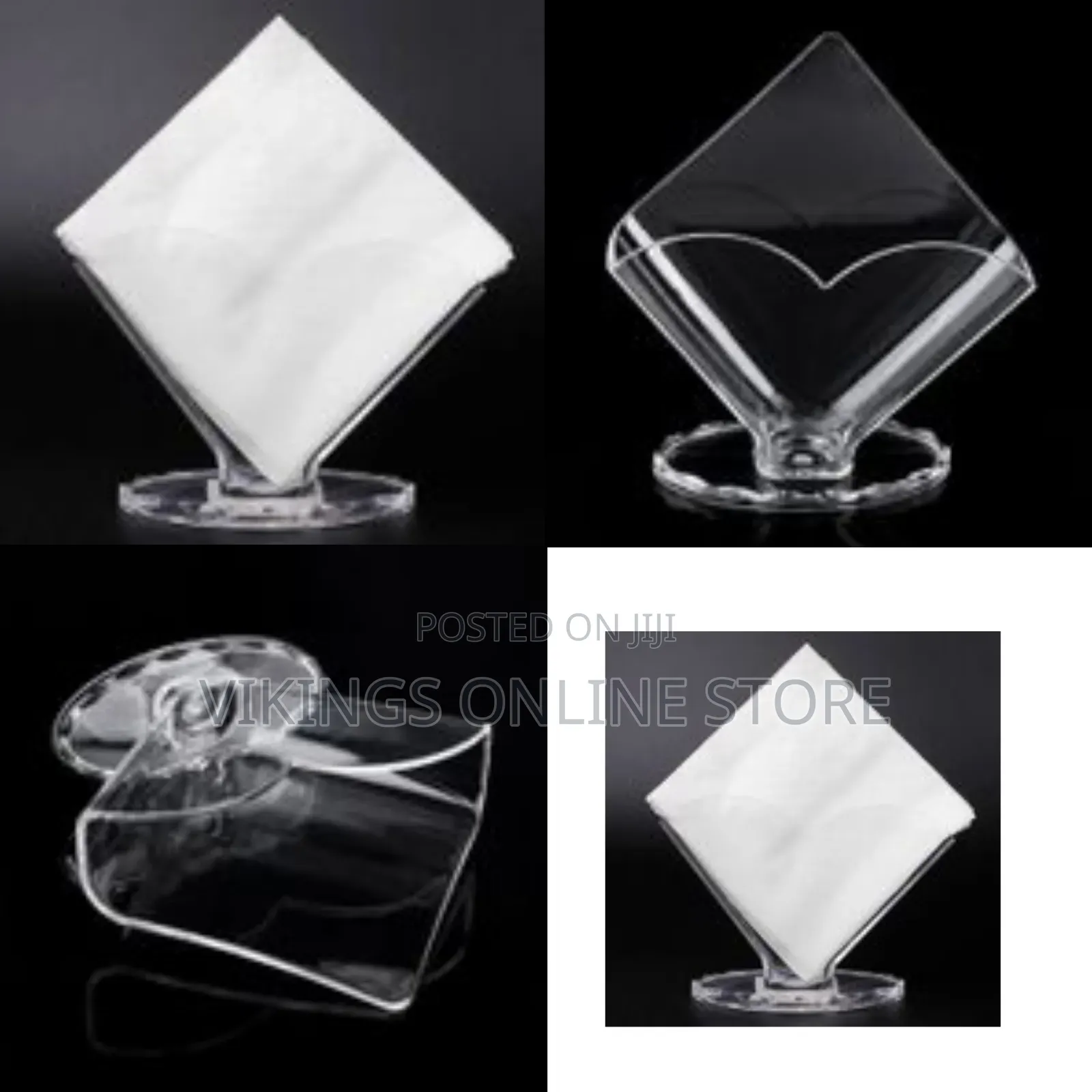 Saviet Napkin Holder Transparent Acrylic Box for Home Hotel Tissue