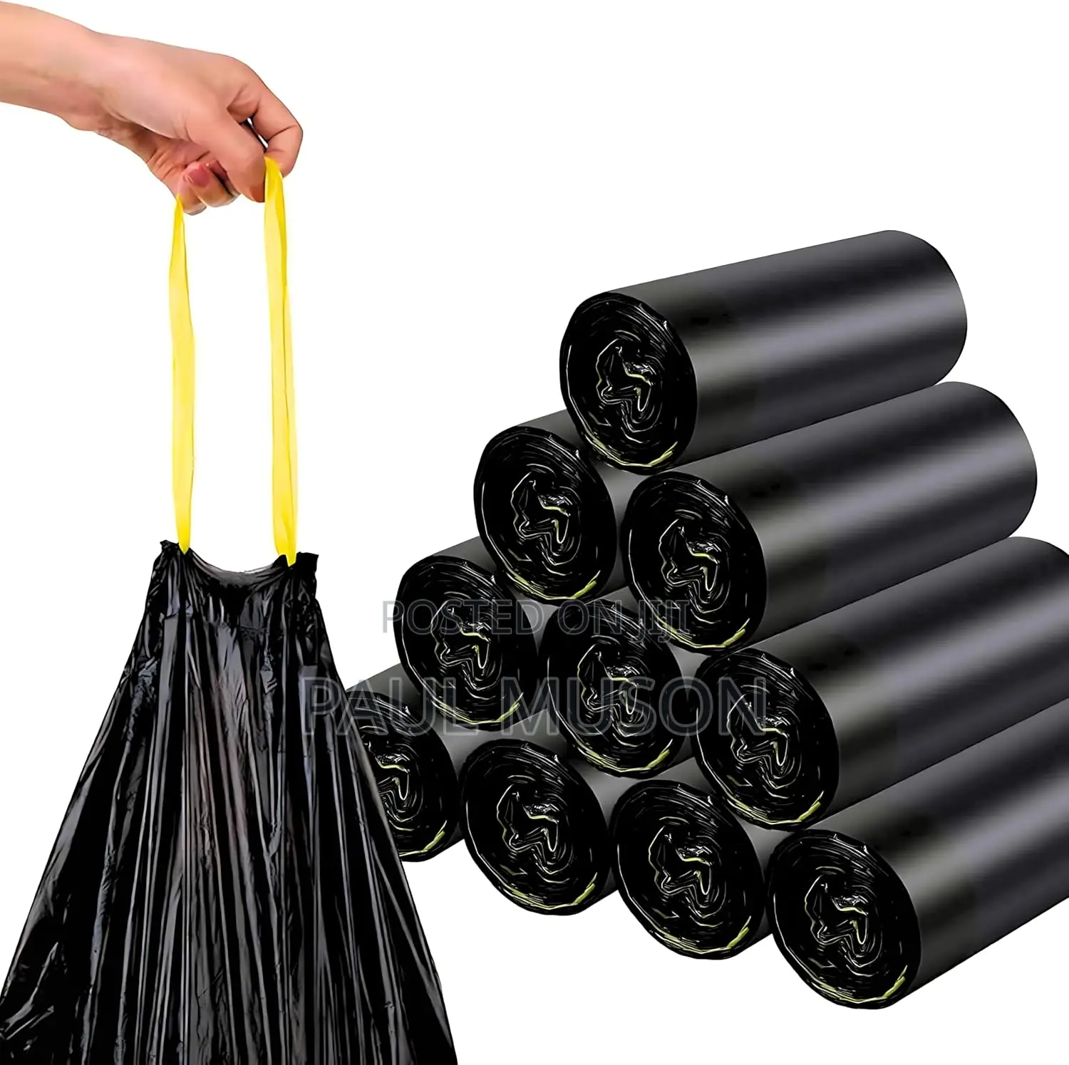 Trash Bag 120l With Drawstring