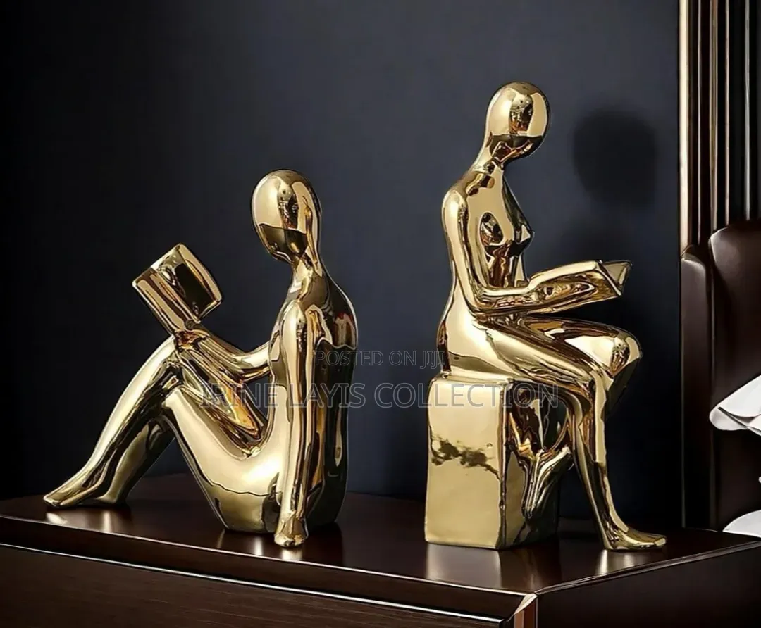 2 Piece Ceramic Decor Sculptures