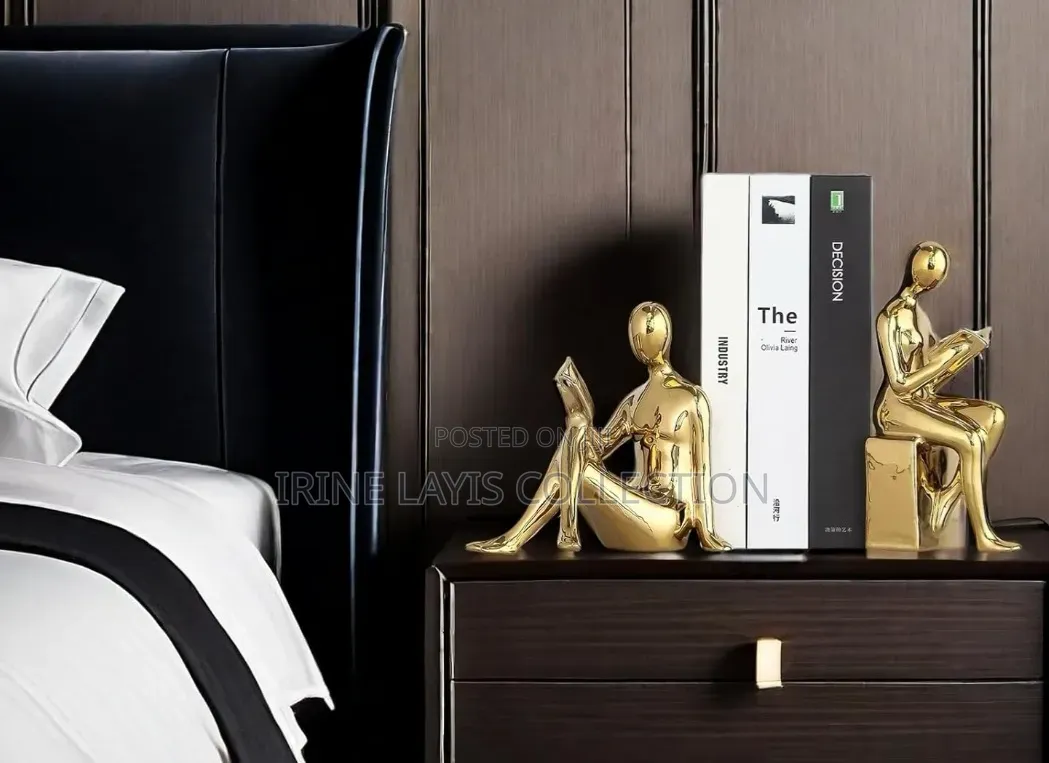 2 Piece Ceramic Decor Sculptures