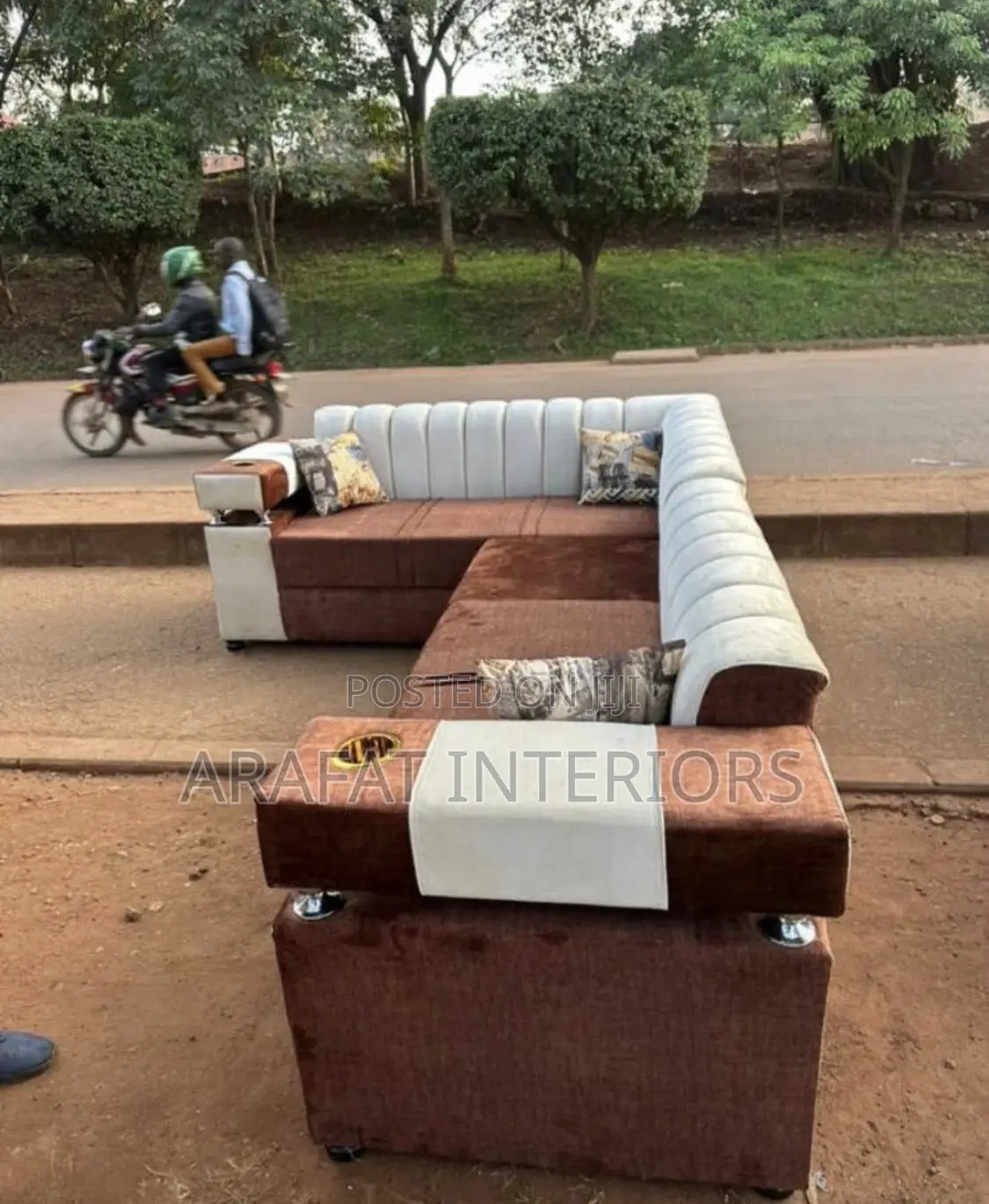  Urban Luxe L-Sectional Sofa 
