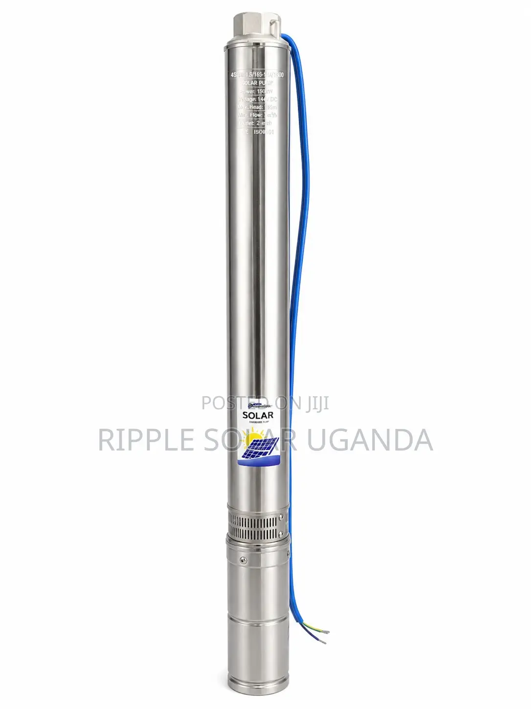 1500w Solar Borehole Pump 165m Head High Pressure Deep Well Pump