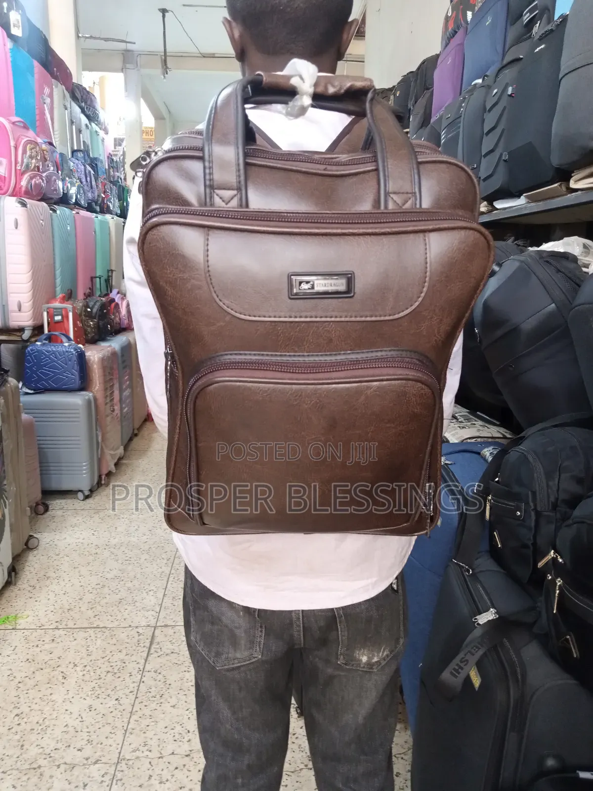 Leather Back Bag