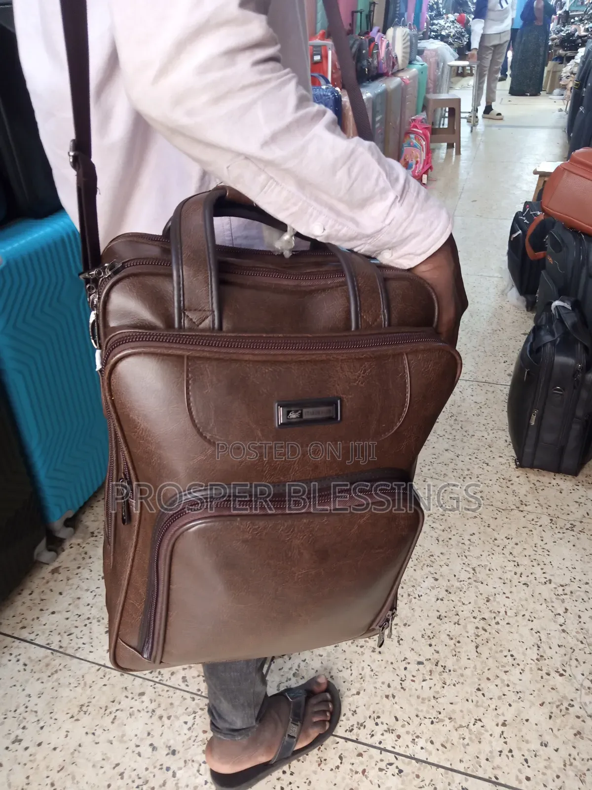 Leather Back Bag