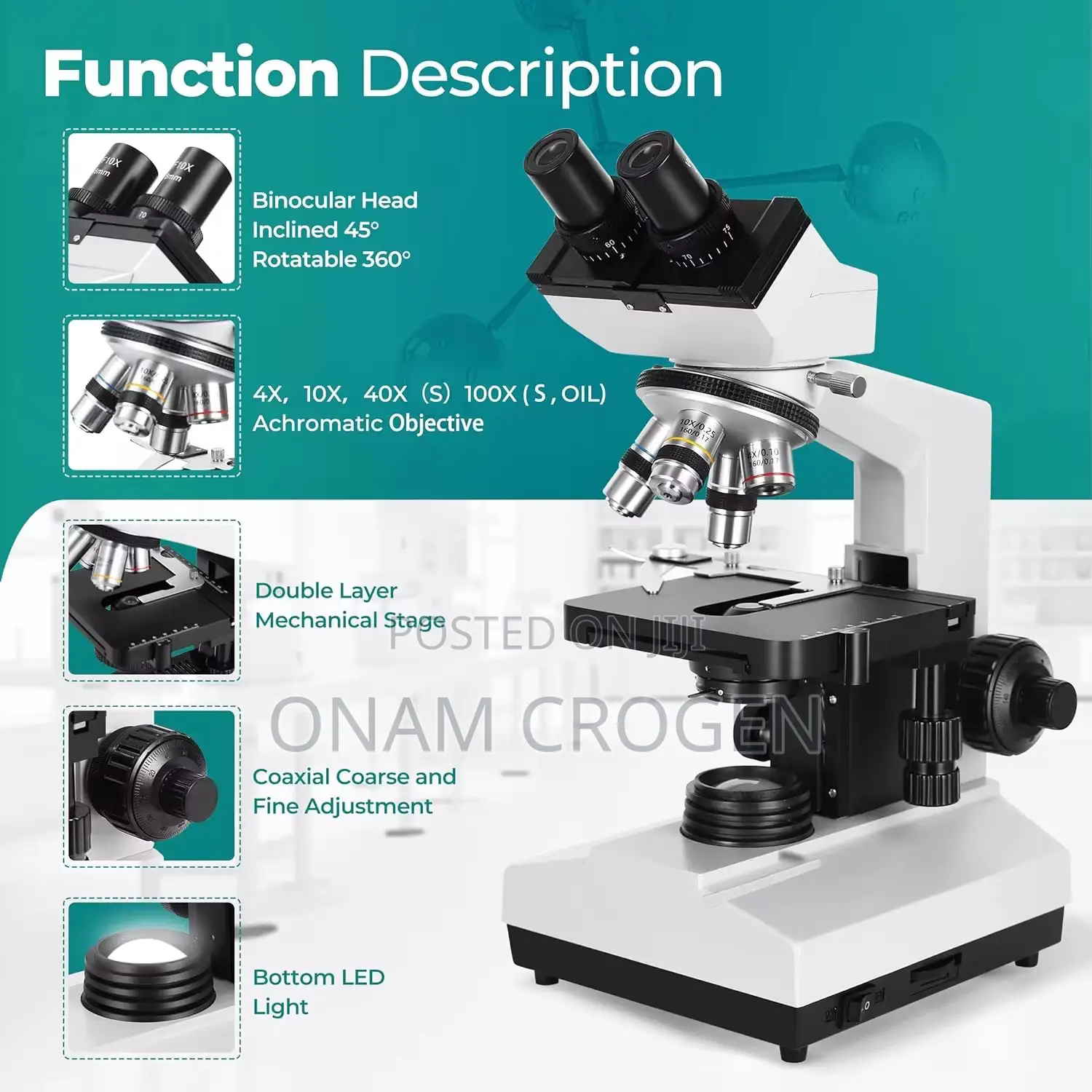 XSZ Microscope( 40-X100 Lenses)