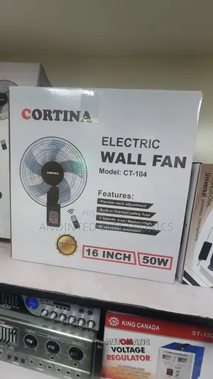 Cortina Wall Fans With a Remote