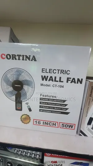 Cortina Wall Fans With a Remote