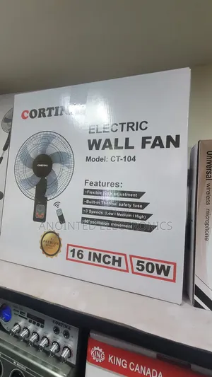 Cortina Wall Fans With a Remote