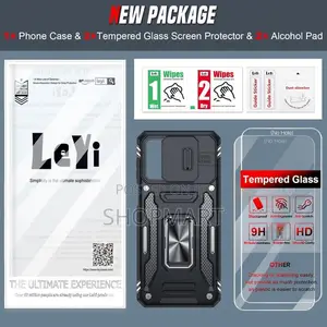 Moto G54 Case, With Camera Lens Cover Slider, 2 Screen Protectors