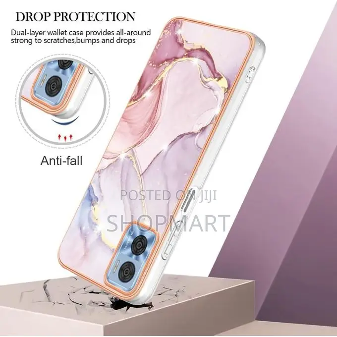 Marble Design Phone Case for Moto E22