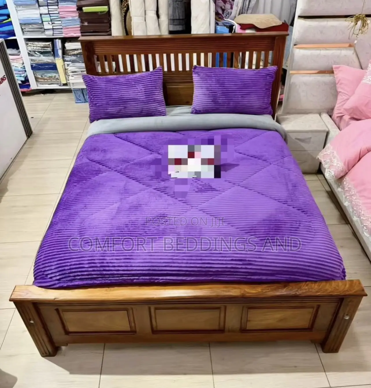 Four Pieces Coral Duvet Purple