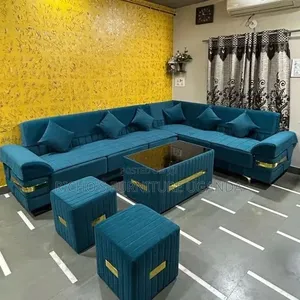 Sofa Set Blue in Colour