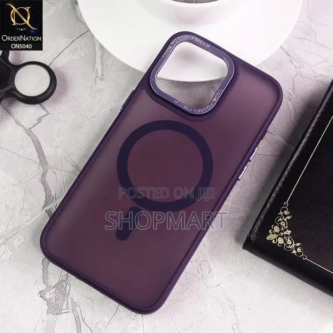 iPhone 15 Pro Max Cover With 2 Screen Glasses- Black,Green Purple