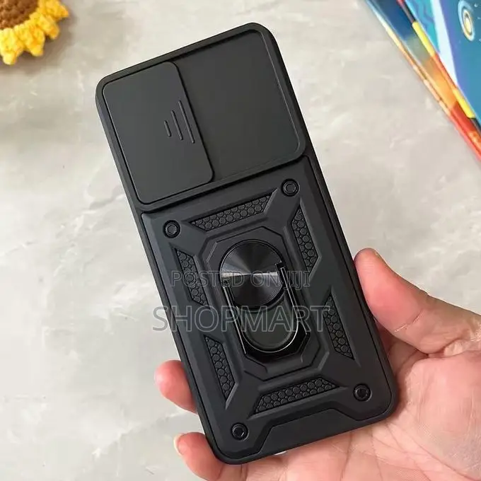 Armor Slide Camera Lens Protect Phone Case Cover for Redmi Note 10