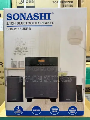 Sonashi 2.1ch Multimedia Speaker
Fm Radio
Bluetooth 
Usb/Flash Drives