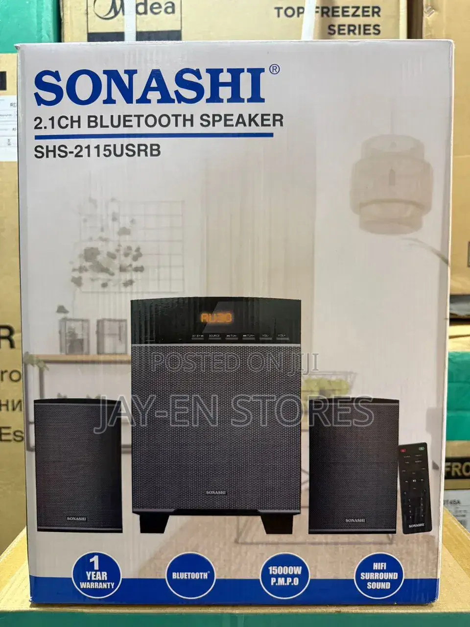 Sonashi 2.1ch Multimedia Speaker
Fm Radio
Bluetooth 
Usb/Flash Drives