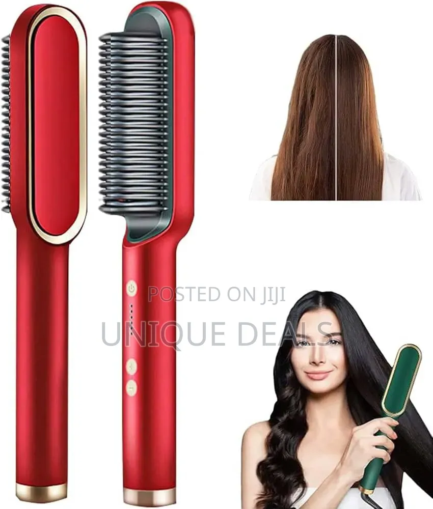 Ion Hair Straightener Styling Comb,2 in 1 Hair Straightener