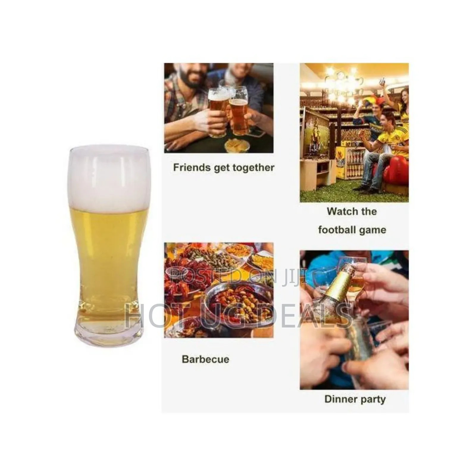 450ml 16oz Craft Beer Glasses -6pcs a Set.