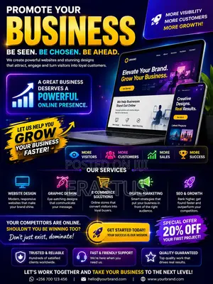 Websites Graphic Designs for Business Promotions