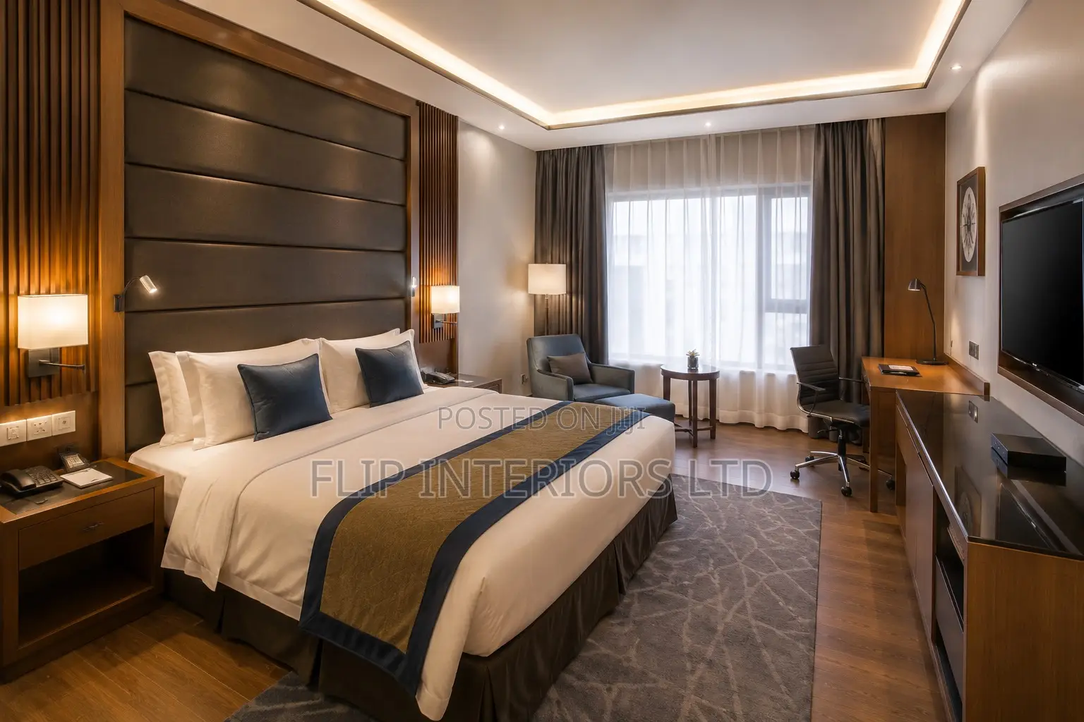 Modern Hotel Room Finishing Furnishing Services