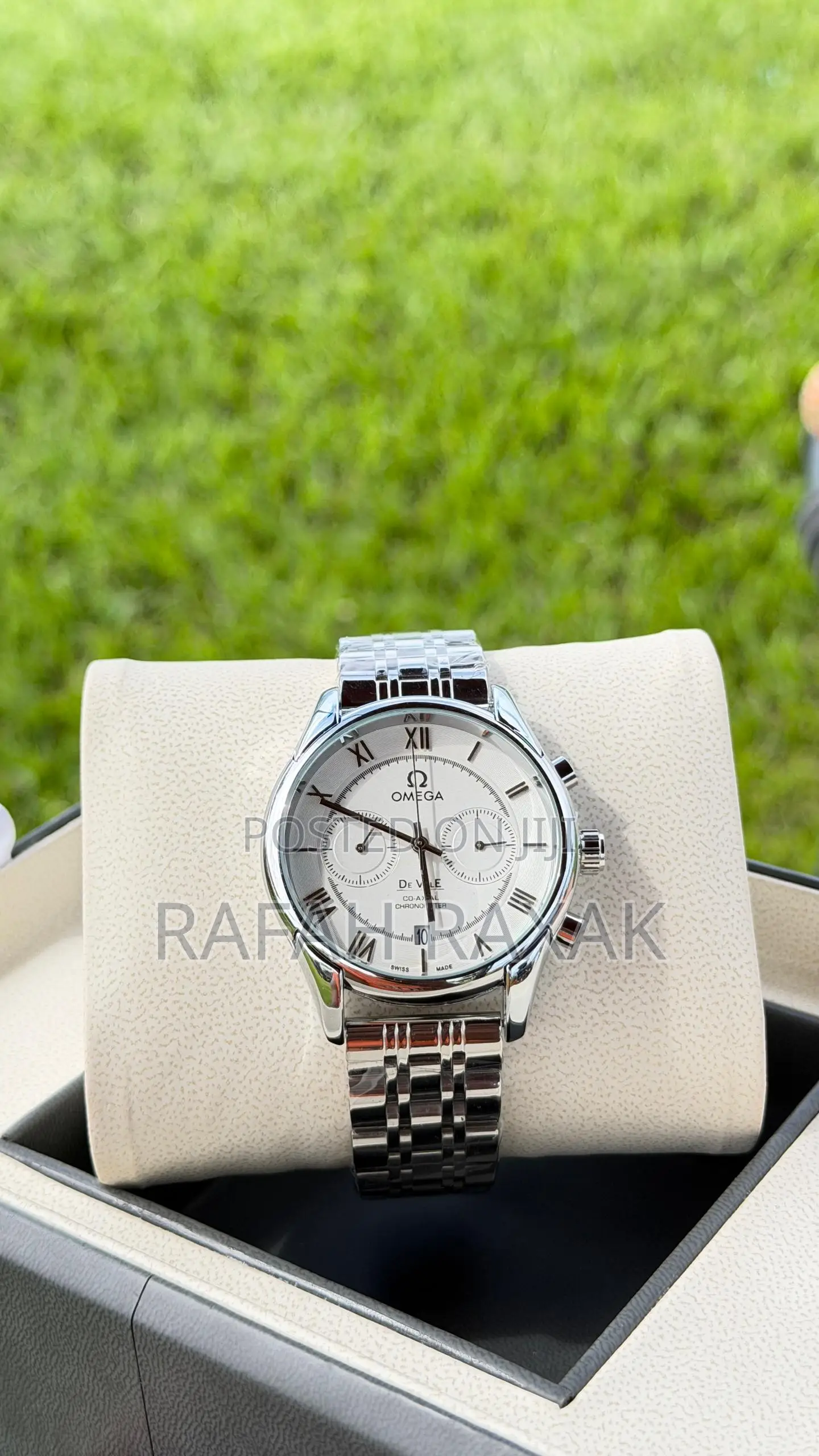 White Dial Version of Omega De Ville Co-Axial Chronograph Watch