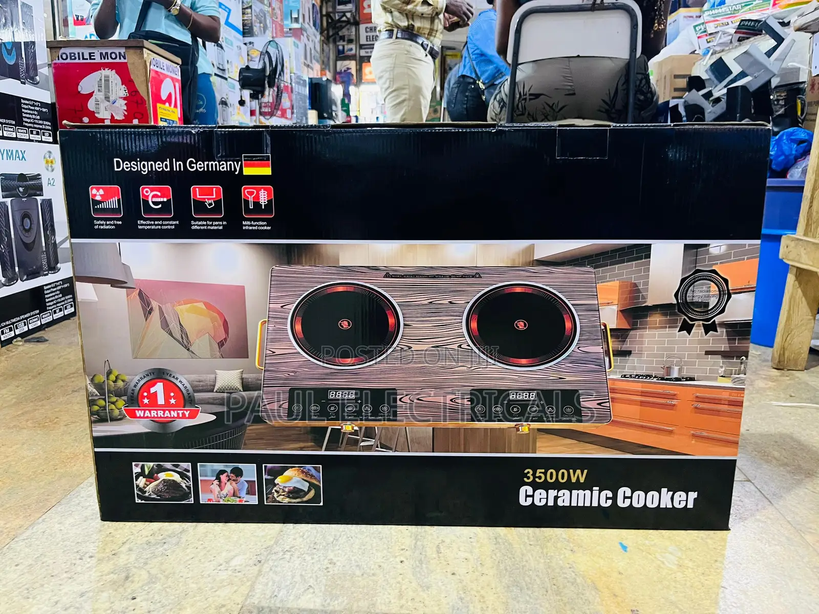 Sliver Criest Double Ceramic Infrared Cooker