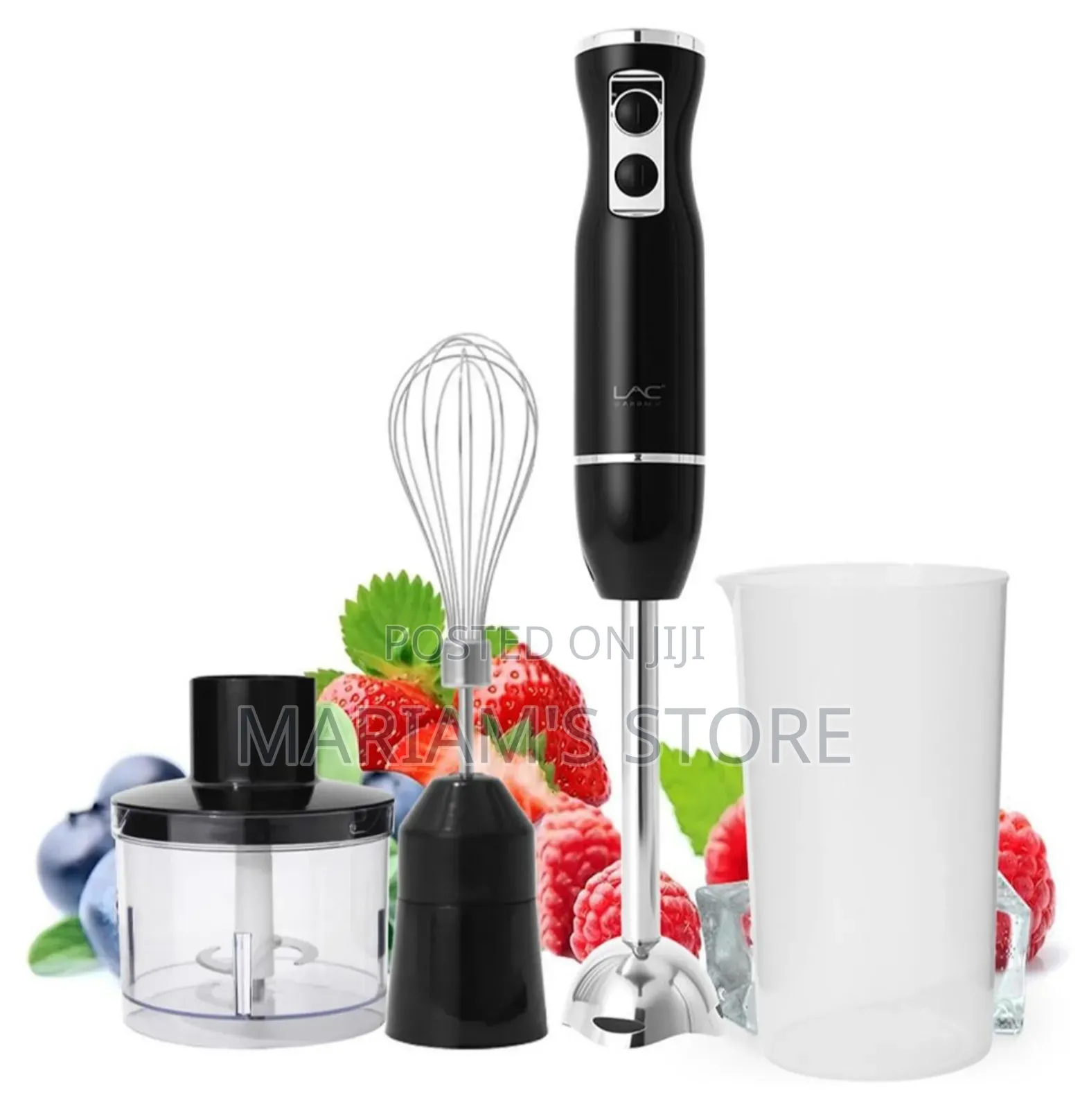 Hand Blender, Featuring a Powerful Motor and Stainless Steel Blades,