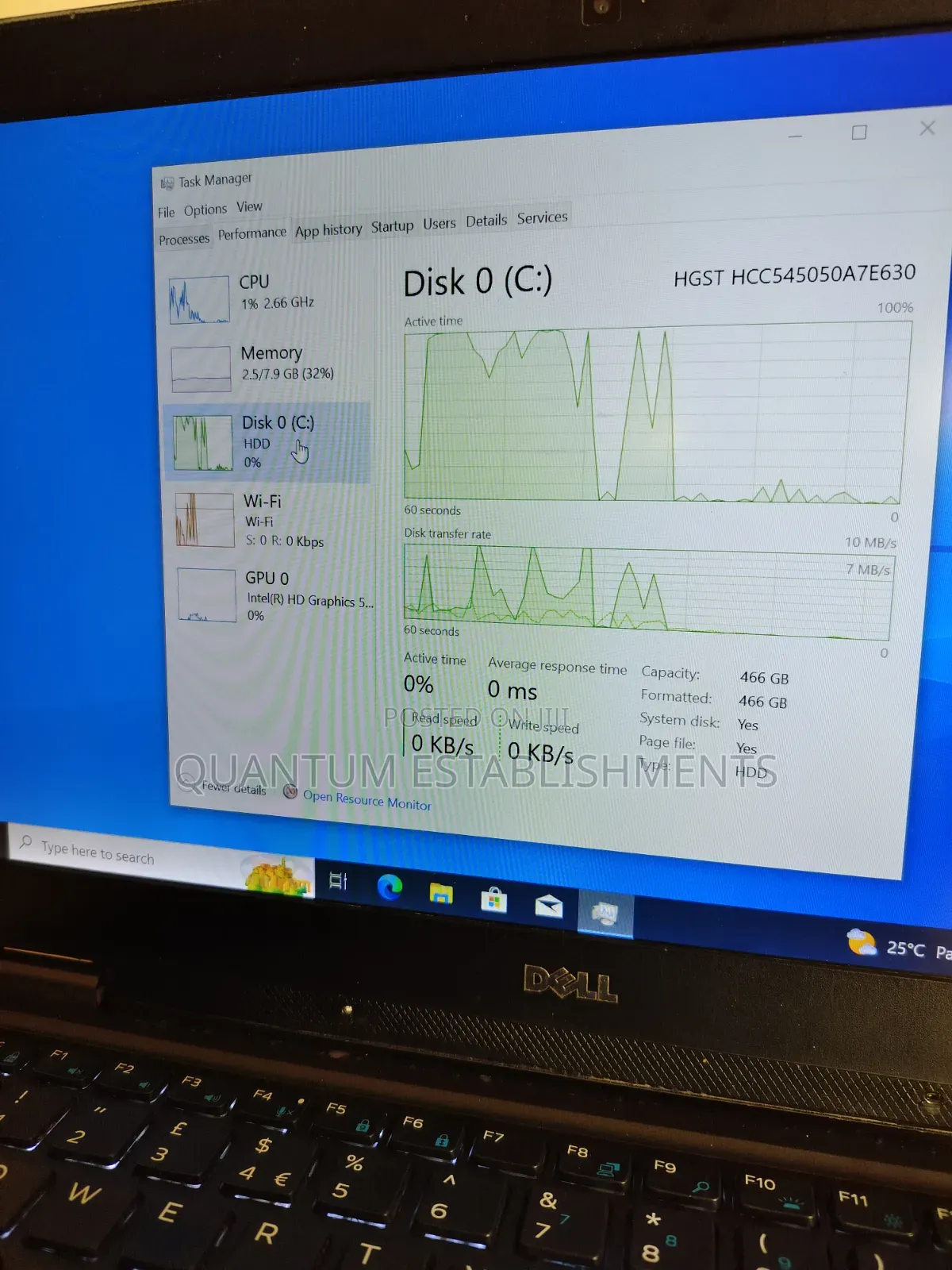 Laptop Dell Latitude E7450 8GB Intel Core i5 HDD 500GB